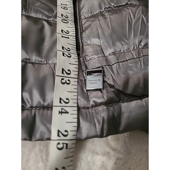 Andrew Marc Packable Lightweight Down Puffer Jacket Hood Womens XS Fall Winter - Picture 10 of 11